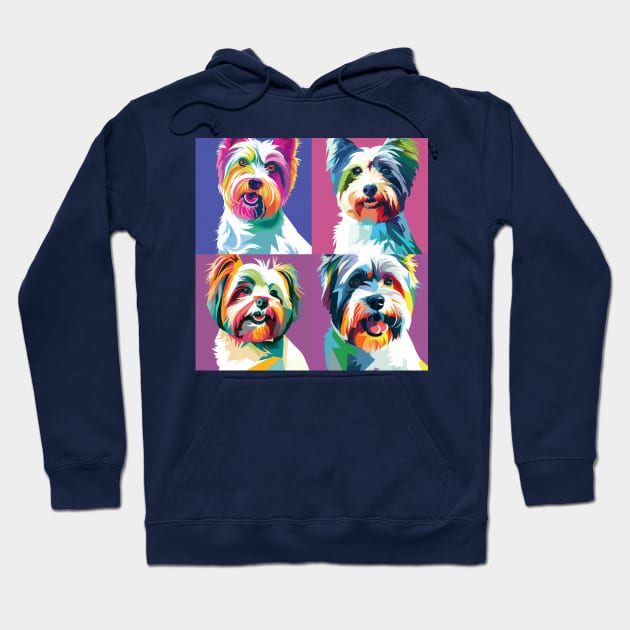 Biewer Terrier Pop Art - Dog Lover Gifts Hoodie by PawPopArt